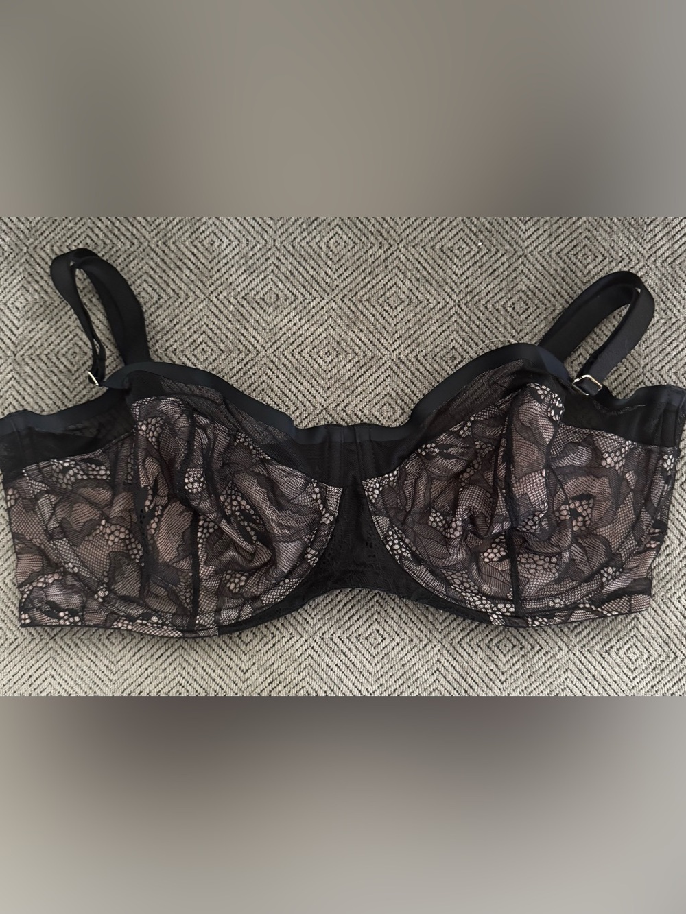 Soma mesh and lace balconette bra 36DD nwt